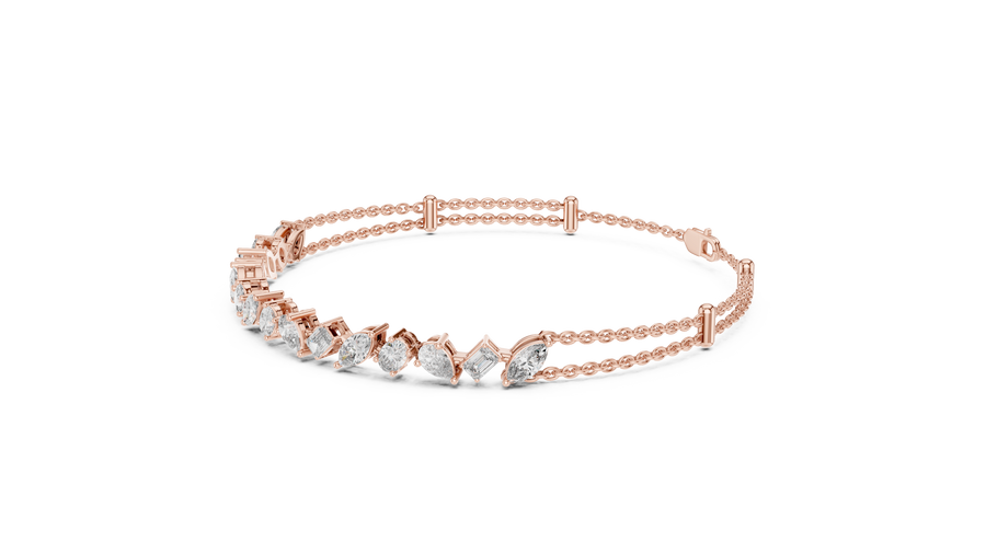 Calivienne Mixed-Shape Diamond Bracelet