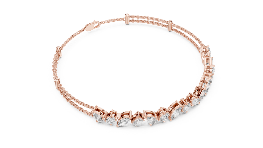 Calivienne Mixed-Shape Diamond Bracelet
