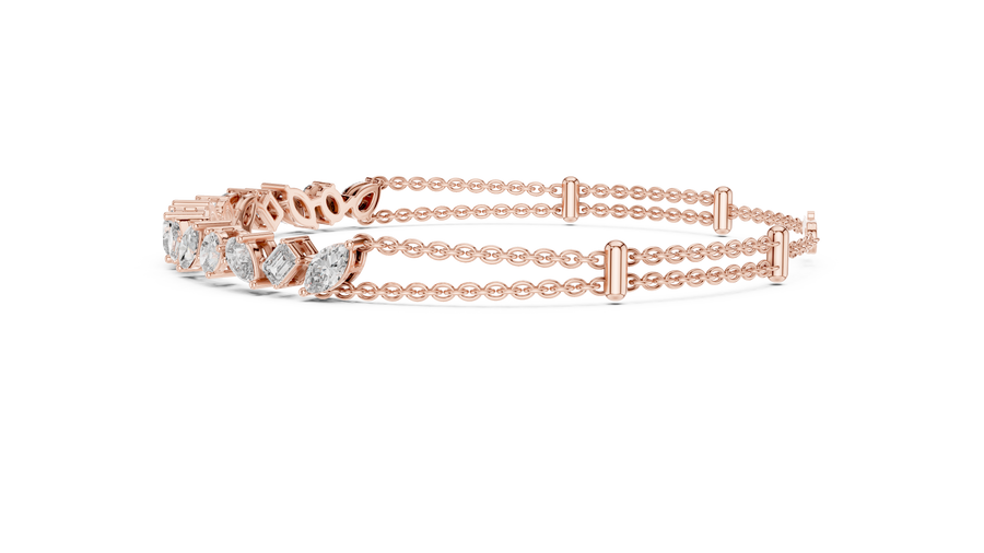 Calivienne Mixed-Shape Diamond Bracelet
