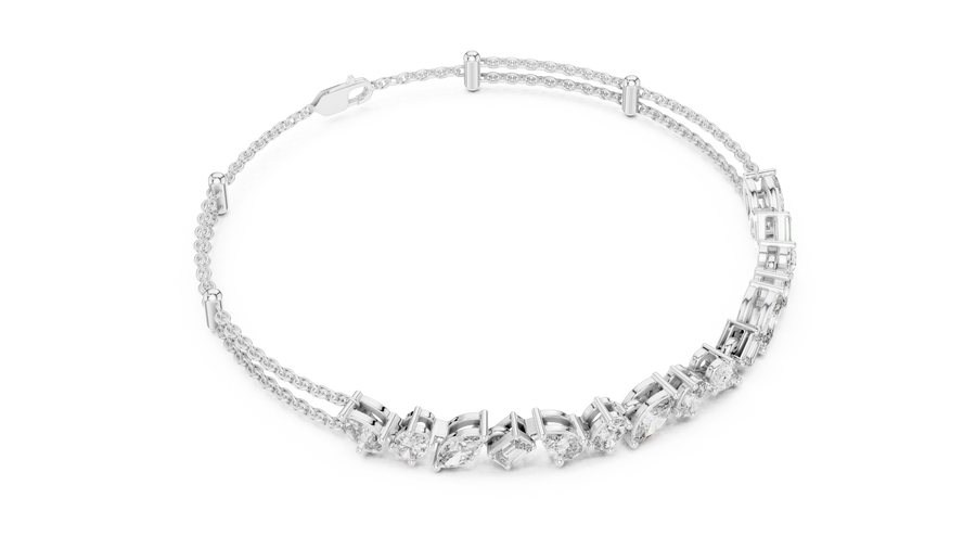 Calivienne Mixed-Shape Diamond Bracelet