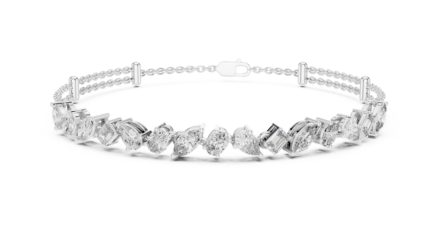 Calivienne Mixed-Shape Diamond Bracelet
