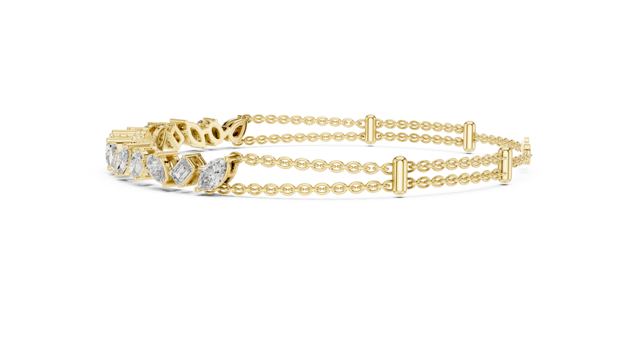Calivienne Mixed-Shape Diamond Bracelet