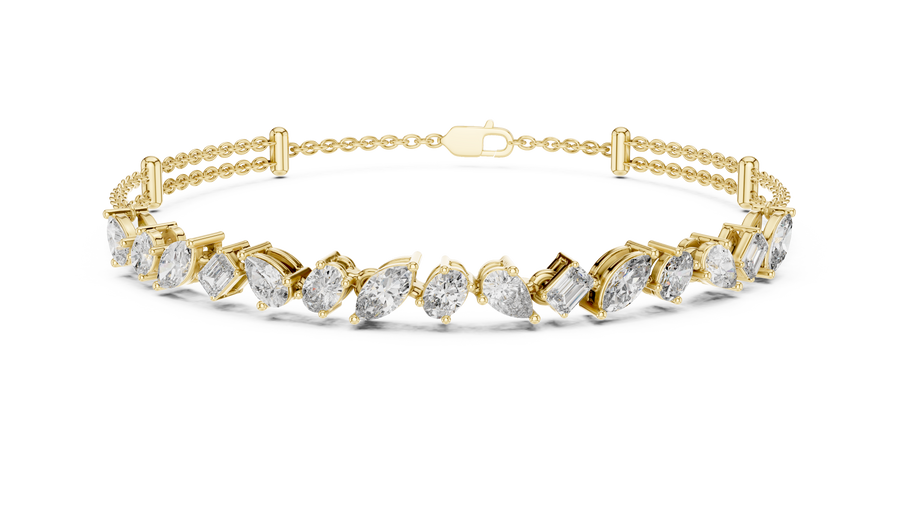 Calivienne Mixed-Shape Diamond Bracelet