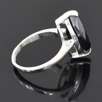 2 Ct Certified Beautiful Marquise Shape Black Diamond Ring With Diamond Accents, Stunning Look & Great Brilliance (Copy) - ZeeDiamonds