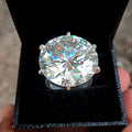 HUGE 115 Ct White Moissanite Ring , Excellent Cut Great Shine & Bling, Wedding GIft - ZeeDiamonds