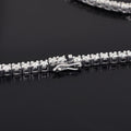 RARE 3mm 24 inches White Moissanite Tennis Necklace – 18 Cts Amazing Shine & Bling - ZeeDiamonds