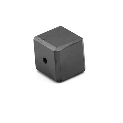 5Ct Cube Shape Black Diamond Bead 100% Certified Elegant Shine & Stunning - ZeeDiamonds