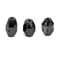 3 Pcs Genuine Black Diamond Carbonado Loose Fancy Faceted Drilled Beads , Best For making jewelry - ZeeDiamonds