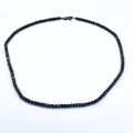 Black Diamonds Beaded Necklace, Excellent Cut, 4.5-5 mm AAA Quality- Certified! Free Diamond Studs. - ZeeDiamonds