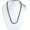 Black Diamonds Beaded Necklace, Excellent Cut, 3 mm AAA Quality- Certified! Free Diamond Studs.