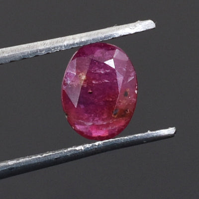 Rare Certified 1.14 Cts, Natural Star Ruby Gemstone – Oval Cabachon| Astrological & Healing Benefits !