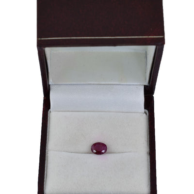 Rare Certified 1.14 Cts, Natural Star Ruby Gemstone – Oval Cabachon| Astrological & Healing Benefits !