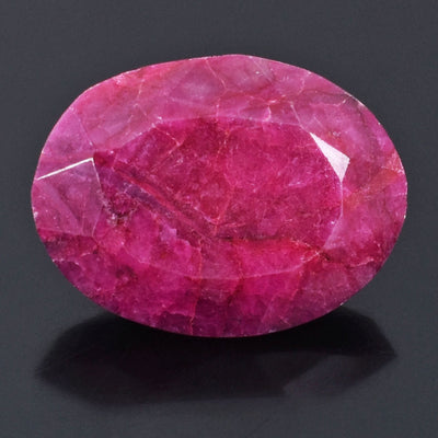 Huge Luxury 38.35 Ct Oval Cut Ruby Gemstone, Enhances happiness in marriage and relationships !