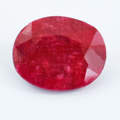 Luxury 6.87 Ct Oval Shape Ruby Gemstone, Supports heart energy and blood circulation !