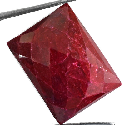 Rare Natural Ruby Gemstone – 26.70 Cts of Pure Elegance, Certified, Boosts Vitality and Energy, Square Cut!