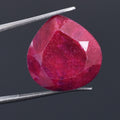 Natural Ruby Gemstone – 24.70 Cts of Pure Elegance, Certified, Boosts Vitality and Energy, Pear Cut