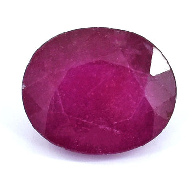Natural Ruby gemstone, Premium 6.87 Ct Oval Ruby Gemstone | Deep Red Brilliance