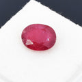 Natural Ruby Gemstone – 7.46 Cts of Pure Elegance, Certified Oval Ruby Gemstone for Jewelry !