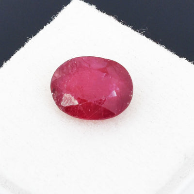 Natural Ruby Gemstone – 7.46 Cts of Pure Elegance, Certified Oval Ruby Gemstone for Jewelry !