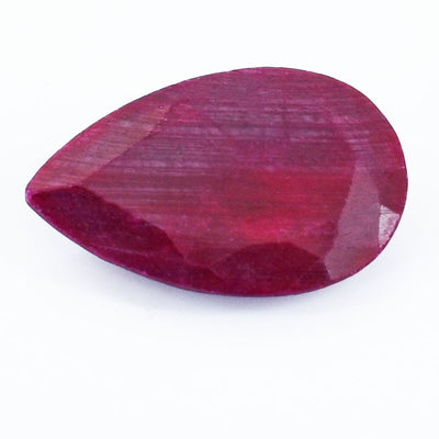 RARE 11.82 Ct Pear Cut Ruby Gemstone,Ruled by the Sun (Surya) in astrology !