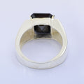 6 Ct Emerald Cut Black Diamond Ring in 925 Sterling Silver Wedding Ring, Anniversary Ring - ZeeDiamonds