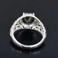 Winter Wedding Ring 3.5 Ct Round Brilliant Cut Black Diamond Ring in 925 Sterling Silver Unique Design Must Buy! - ZeeDiamonds