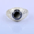 Winter Wedding Ring 3.5 Ct Round Brilliant Cut Black Diamond Ring in 925 Sterling Silver Unique Design Must Buy! - ZeeDiamonds