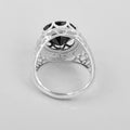 Designer 8 Ct Round Brilliant Cut Black Diamond Solitaire Ring in 925 Sterling Silver Wedding Ring - ZeeDiamonds