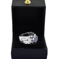 Designer 6 Ct Round Brilliant Cut Black Diamond Solitaire Men's Ring in 925 Sterling Silver Engagement Ring - ZeeDiamonds