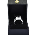 Designer 6 Ct Round Brilliant Cut Black Diamond Solitaire Men's Ring in 925 Sterling Silver Engagement Ring - ZeeDiamonds