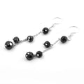 Stunning Black Diamond Dangler Silver Earrings, Bridesmaid Gift, Birthday Gift, Gift for Daughter - ZeeDiamonds