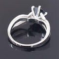 Elegant 2.60 Carat Black Diamond Solitaire Ring , 925 Sterling Silver, Round Brilliant Cut, Customized Finish - ZeeDiamonds