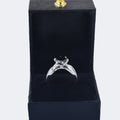 Elegant 2.60 Carat Black Diamond Solitaire Ring , 925 Sterling Silver, Round Brilliant Cut, Customized Finish - ZeeDiamonds
