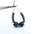 AAA+ Black Diamond Carbonado Loose Round Faceted Drilled Beads , For making jewelry - ZeeDiamonds