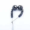 AAA+ Black Diamond Carbonado Loose Round Faceted Drilled Beads , For making jewelry - ZeeDiamonds