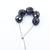 Black Diamond Loose Drilled Beads , 8mm-8mm, Ideal For making jewelry , 5 Pcs Beads - ZeeDiamonds