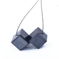 Precious Black Diamond Carbonado Cube Faceted Loose Drilled Beads , Excellent For making jewelry - ZeeDiamonds