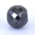Natural 31 carat Certified Black Diamond Loose Round Faceted Drilled Bead , For making jewelry - ZeeDiamonds