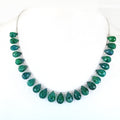 Excellent for Gift 153.70 Carat Brazilian Green Emerald Gemstone Necklace with Beads, 925 Silver - ZeeDiamonds