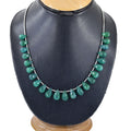 Excellent for Gift 153.70 Carat Brazilian Green Emerald Gemstone Necklace with Beads, 925 Silver - ZeeDiamonds