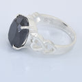 6.05 Ct Oval Cut Black Diamond Solitaire Ring in 925 Sterling Silver Ring, Ideal Birthday Gift, Anniversary Gift , Gift for Girlfriend, Wife - ZeeDiamonds