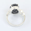 6.05 Ct Oval Cut Black Diamond Solitaire Ring in 925 Sterling Silver Ring, Ideal Birthday Gift, Anniversary Gift , Gift for Girlfriend, Wife - ZeeDiamonds