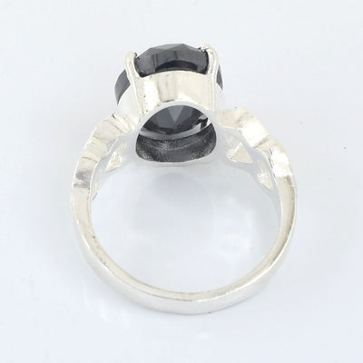 6.05 Ct Oval Cut Black Diamond Solitaire Ring in 925 Sterling Silver Ring, Ideal Birthday Gift, Anniversary Gift , Gift for Girlfriend, Wife - ZeeDiamonds