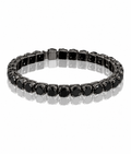 5 mm Black Diamond Tennis Bracelet in 925 Sterling Silver, 6–8.5 Inches