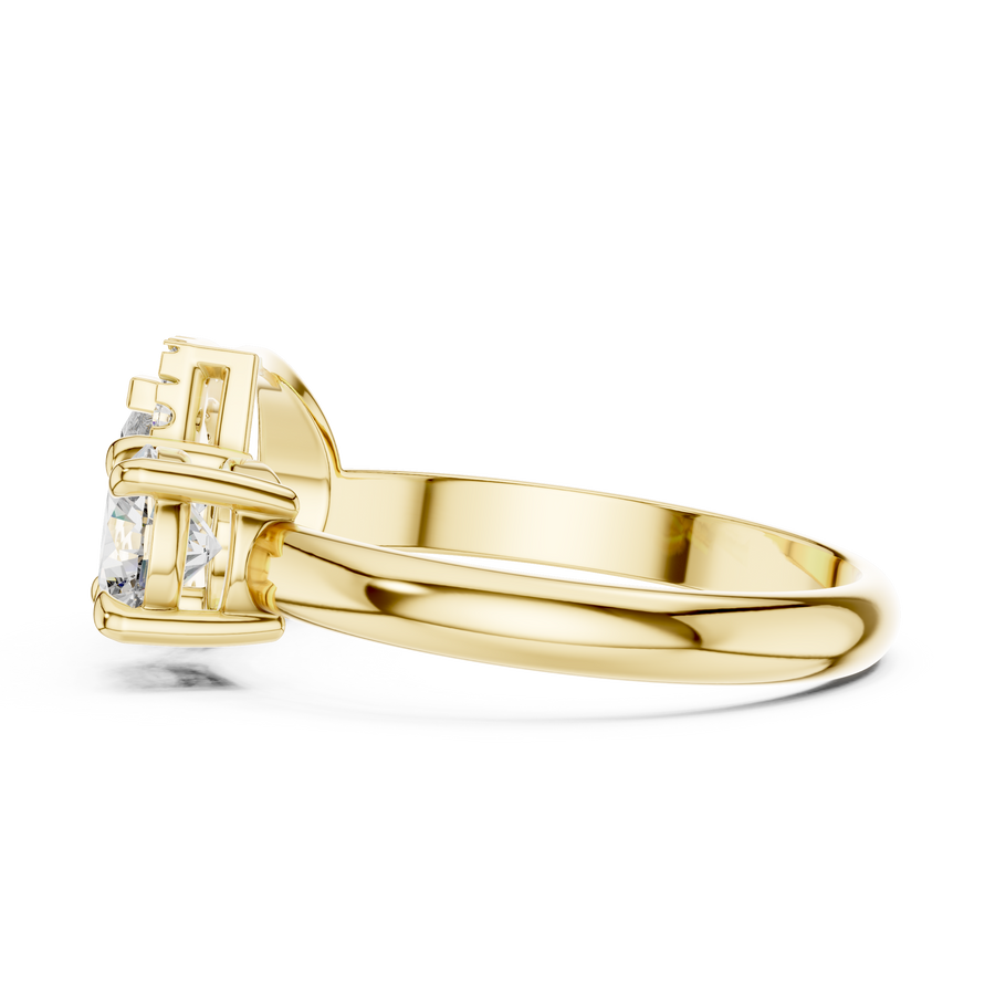 Vallorine 5.00 mm Diamond Ring