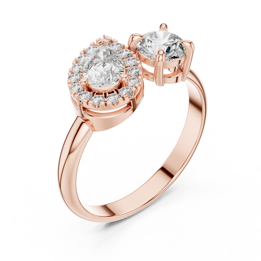 Vallorine 5.00 mm Diamond Ring