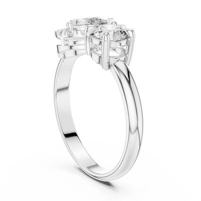 Vallorine 5.00 mm Diamond Ring