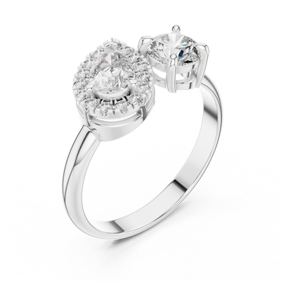 Vallorine 5.00 mm Diamond Ring
