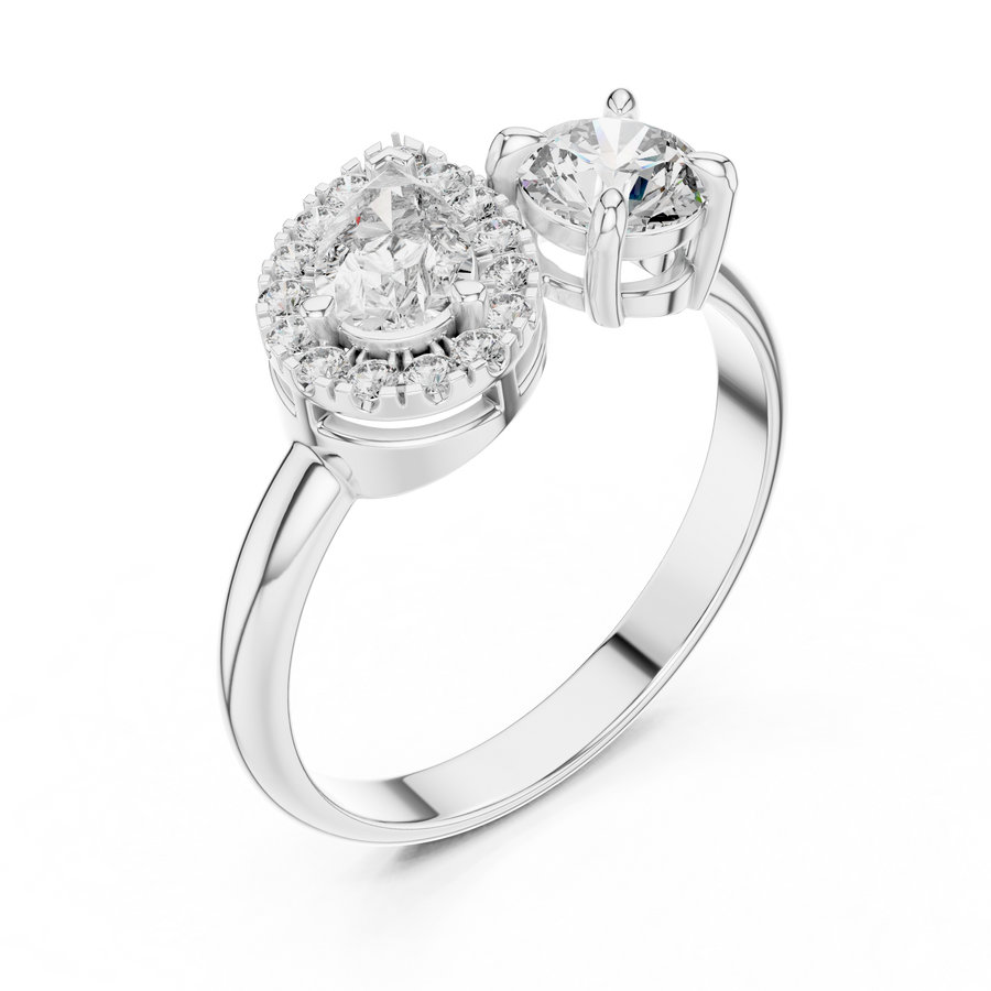 Vallorine 5.00 mm Diamond Ring