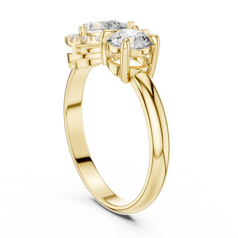 Vallorine 5.00 mm Diamond Ring